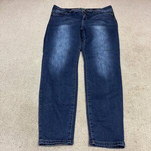 Avenue Denim Jeans Skinny Blue Pockets Women’s Size 18